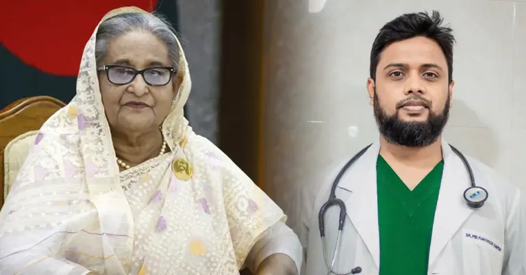 শেখ হাসিনা ও নিউরো সায়েন্সের সহযোগী অধ্যাপক মাহফুজুর রহমান